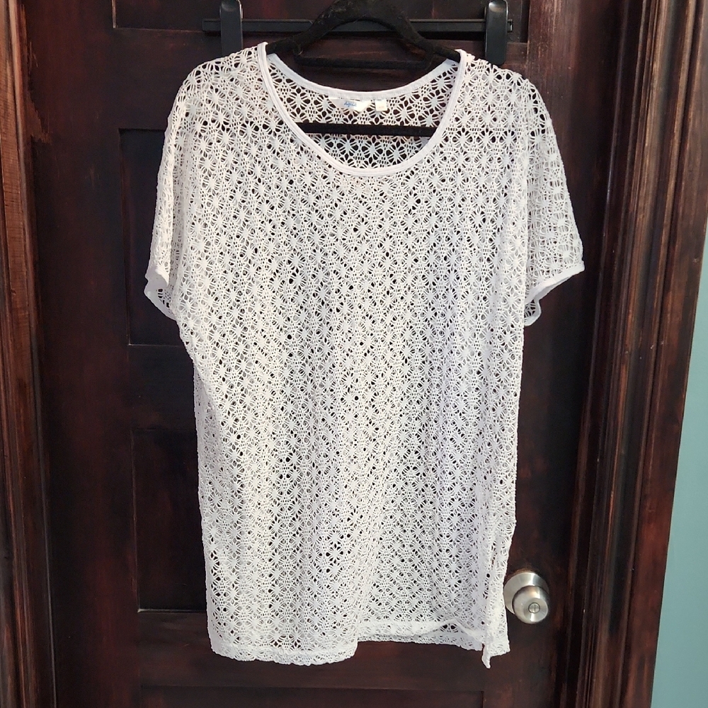 White Lace Women Cover-up